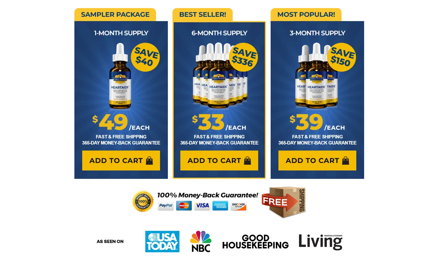 HeartAide Pricing Table