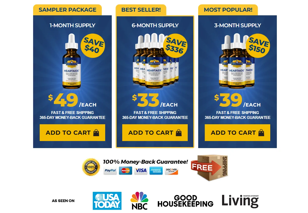 HeartAide Pricing Plans Desktop